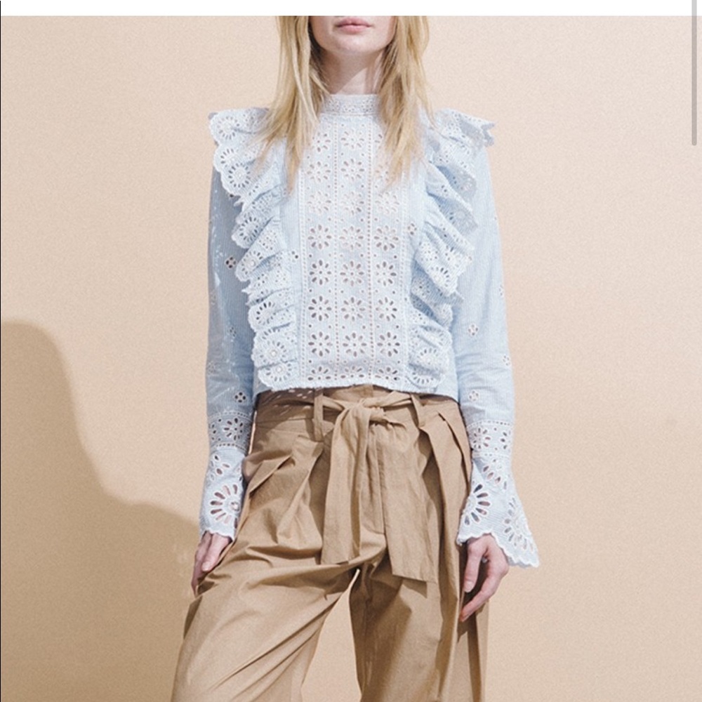 SEA NEW YORK Exploded Eyelet Blouse